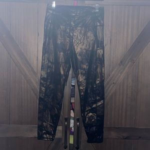 Zyia gold and black leggings